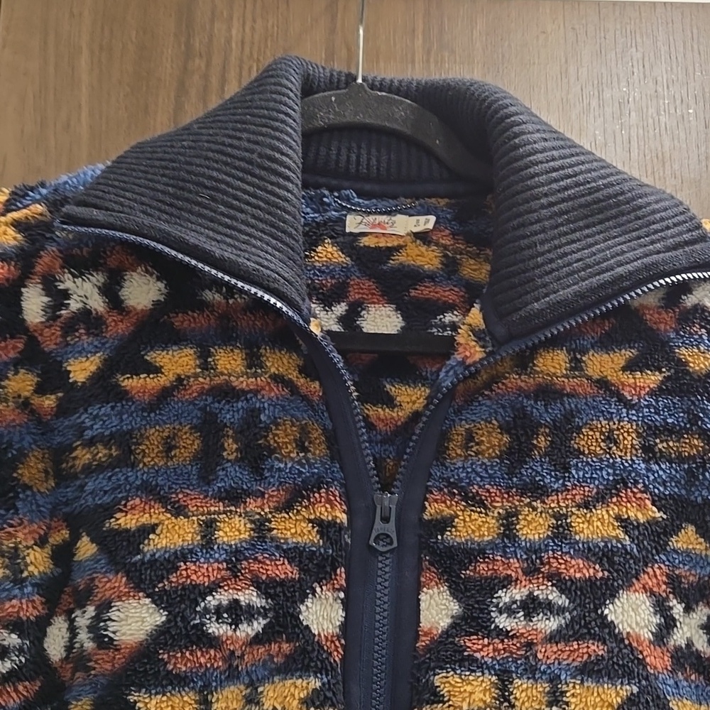 Faherty-Thunder Voice Eagle High Pile Fleece Jacket-Size XS - Picture 6 of 16